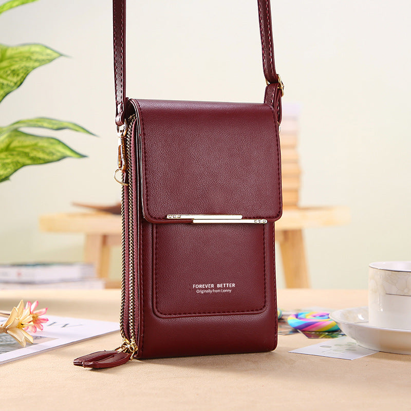 Chic Tech Carry: Stylish Touch Screen Crossbody Wallets